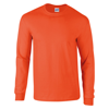 Ultra Cotton Adult Long Sleeve T-Shirt in orange