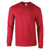 Ultra Cotton Adult Long Sleeve T-Shirt in red