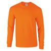 Ultra Cotton Adult Long Sleeve T-Shirt in safety-orange