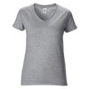 Women'S Premium Cotton V-Neck T-Shirt in rs-sport-grey