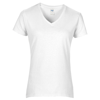 Women'S Premium Cotton V-Neck T-Shirt in white