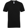 Premium Cotton Adult V-Neck T-Shirt in black