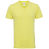 Premium Cotton Adult V-Neck T-Shirt in cornsilk