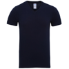 Premium Cotton Adult V-Neck T-Shirt in navy