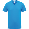 Premium Cotton Adult V-Neck T-Shirt in sapphire