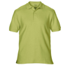 Premium Cotton Double Piqué Sport Shirt in kiwi