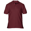 Premium Cotton Double Piqué Sport Shirt in maroon