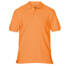 Premium Cotton Double Piqué Sport Shirt in tangerine