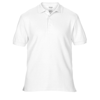 Premium Cotton Double Piqué Sport Shirt in white