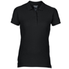 Women'S Premium Cotton Double Piqué Sport Shirt in black