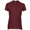 Women'S Premium Cotton Double Piqué Sport Shirt in maroon