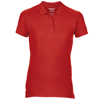 Women'S Premium Cotton Double Piqué Sport Shirt in red