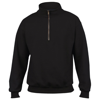 Heavy Blend Cadet Collar Sweatshirt in black