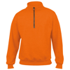 Heavy Blend Cadet Collar Sweatshirt in orange