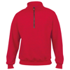 Heavy Blend Cadet Collar Sweatshirt in red