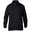 Premium Cotton Full-Zip Jacket in black