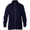Premium Cotton Full-Zip Jacket in navy