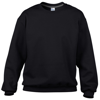 Premium Cotton Crew Neck Sweatshirt in black