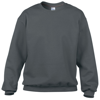 Premium Cotton Crew Neck Sweatshirt in charcoal