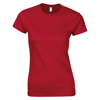 Softstyle® Women'S Ringspun T-Shirt in cherry-red