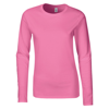 Softstyle® Women'S Long Sleeve T-Shirt in azalea