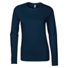 Softstyle® Women'S Long Sleeve T-Shirt in navy