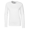 Softstyle® Women'S Long Sleeve T-Shirt in white