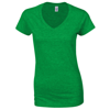 Softstyle® Women'S V-Neck T-Shirt in irish-green