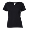 Softstyle® Women'S Deep Scoop T-Shirt in black