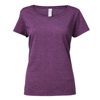 Softstyle® Women'S Deep Scoop T-Shirt in heather-aubergine