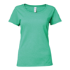 Softstyle® Women'S Deep Scoop T-Shirt in heather-irish-green