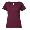 Softstyle® Women'S Deep Scoop T-Shirt in maroon