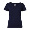 Softstyle® Women'S Deep Scoop T-Shirt in navy