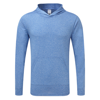 Performance Adult Hooded T-Shirt in heather-sport-royal
