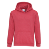 Heavy Blend Youth Hooded Sweatshirt in heather-sport-scarlet-red