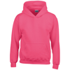 Heavy Blend Youth Hooded Sweatshirt in heliconia