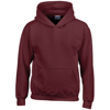 Heavy Blend Youth Hooded Sweatshirt in maroon