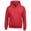 Heavy Blend Youth Hooded Sweatshirt in red