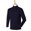 Long Sleeve Roll Neck Top in navy