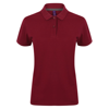 Women'S Micro-Fine Piqué Polo Shirt in burgundy