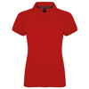 Women'S Micro-Fine Piqué Polo Shirt in classic-red