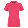 Women'S Micro-Fine Piqué Polo Shirt in fuchsia