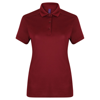Women'S Stretch Polo Shirt With Wicking Finish in burgundy