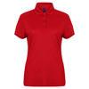 Women'S Stretch Polo Shirt With Wicking Finish in red