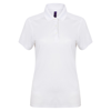 Women'S Stretch Polo Shirt With Wicking Finish in white