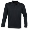 Long Sleeve Coolplus® Polo Shirt in black