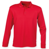 Long Sleeve Coolplus® Polo Shirt in classic-red