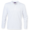 Long Sleeve Coolplus® Polo Shirt in white