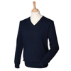 12 Gauge V-Neck Jumper in navy