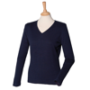 Women'S 12 Gauge V-Neck Jumper in navy